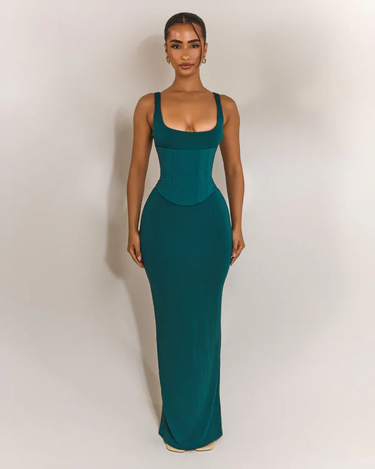 Aurelia Teal Scoop Maxi