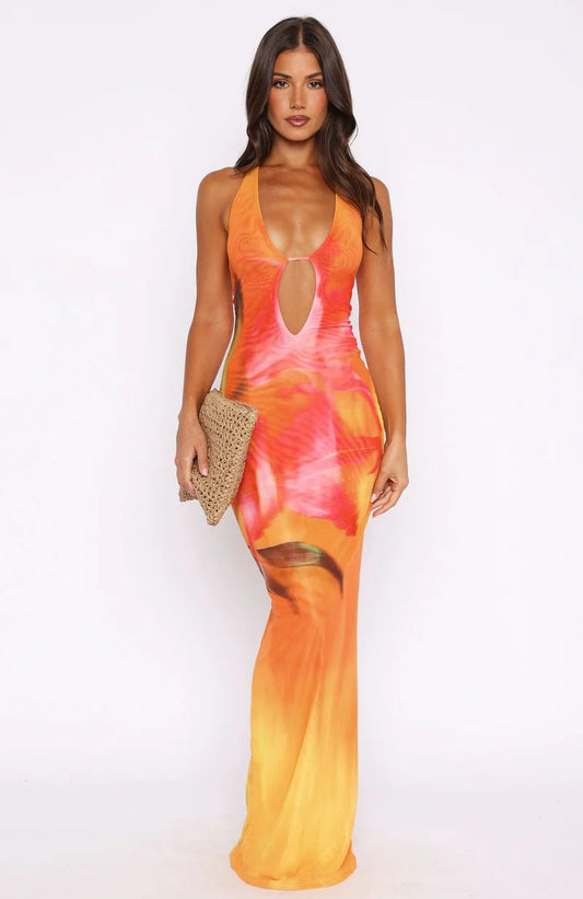 Sunset Floral Dress